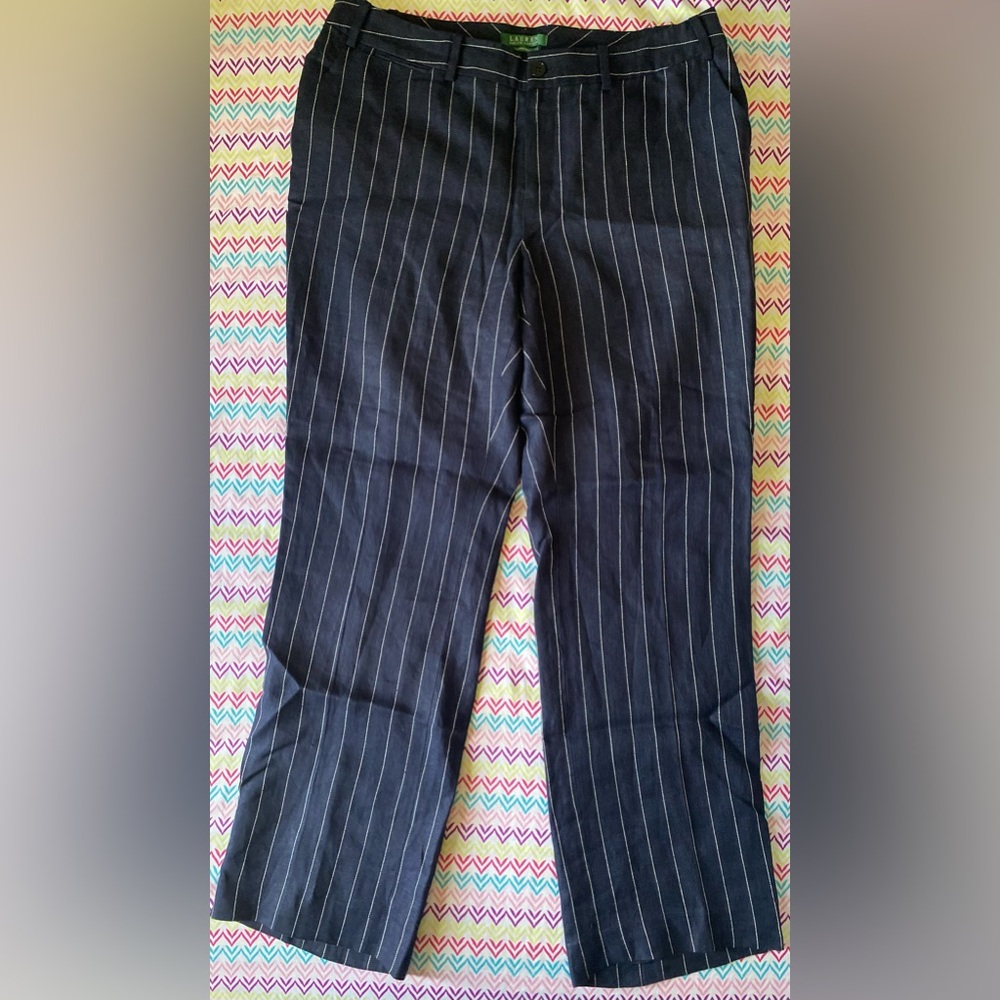 Ralph Lauren Black Straight Leg Pants